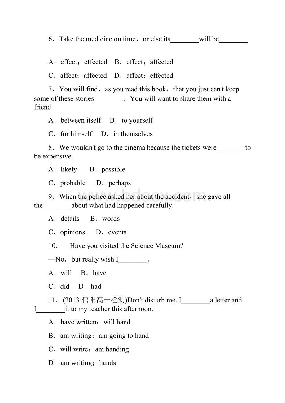 学年 北师大版 必修2 unit6 Design单元测试 10.docx_第2页