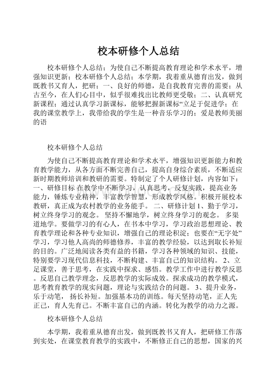 校本研修个人总结.docx_第1页