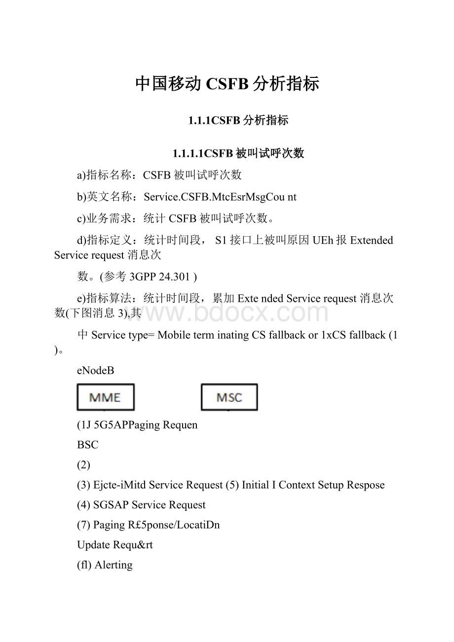 中国移动CSFB分析指标.docx_第1页