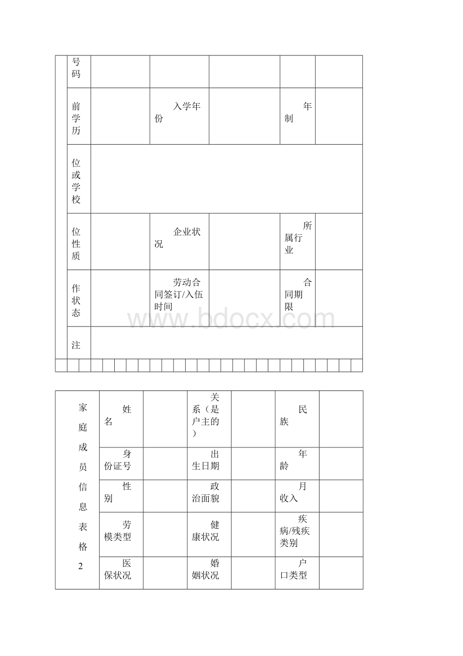 困难城镇职工档案表格完整资料doc.docx_第3页