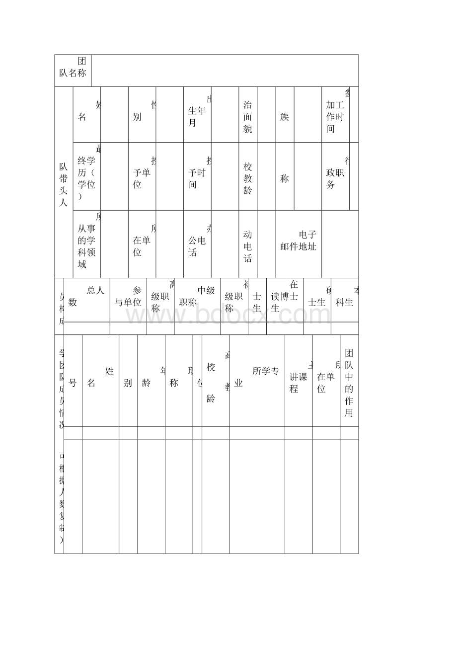 教学团队申请表.docx_第2页