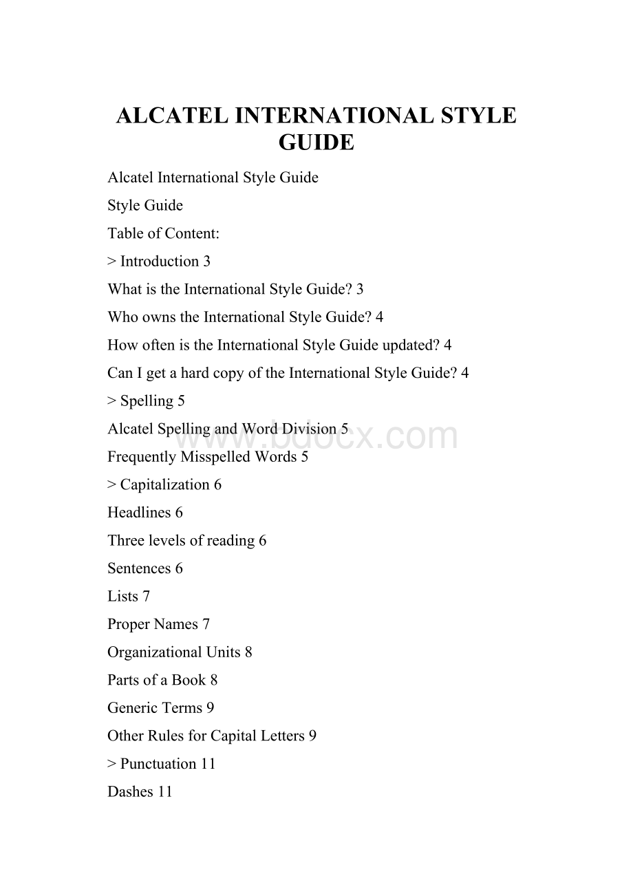 ALCATEL INTERNATIONAL STYLE GUIDE.docx