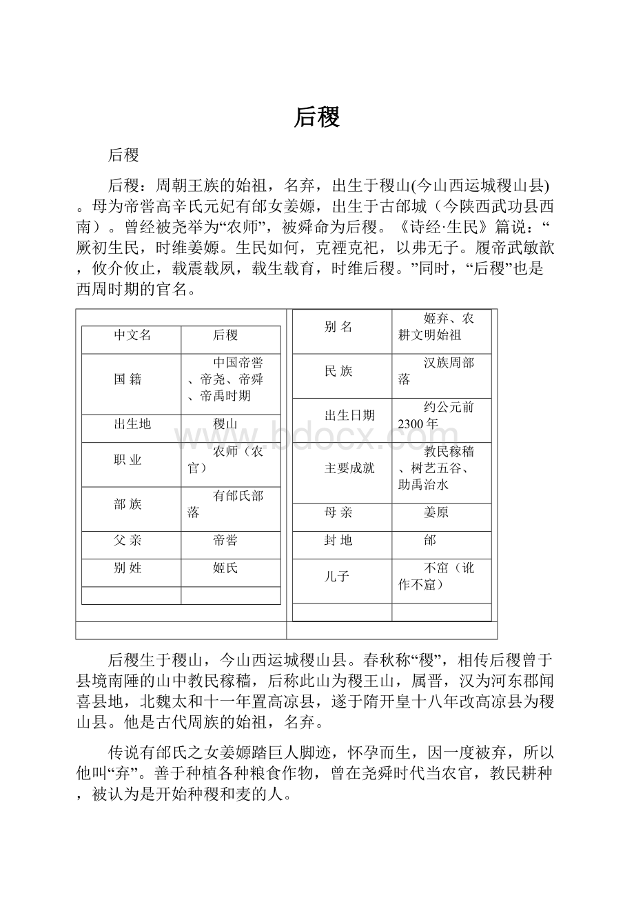 后稷.docx_第1页