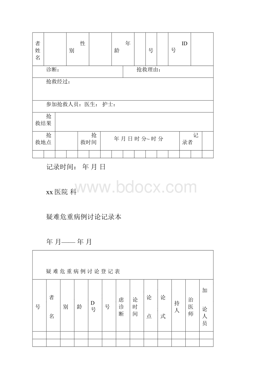 完整版医院各种讨论记录本汇编.docx_第2页