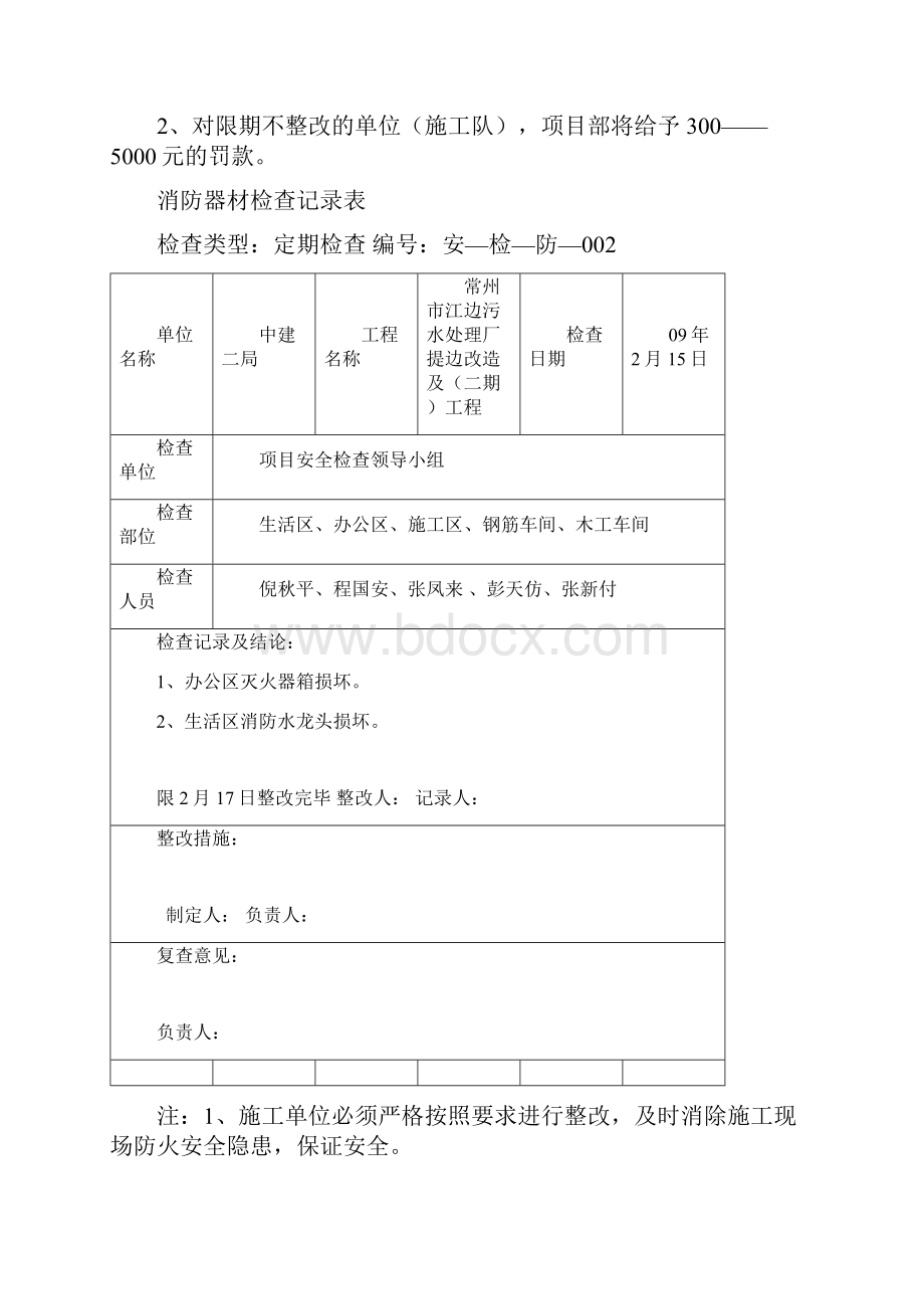 消防器材检查记录表1.docx_第2页