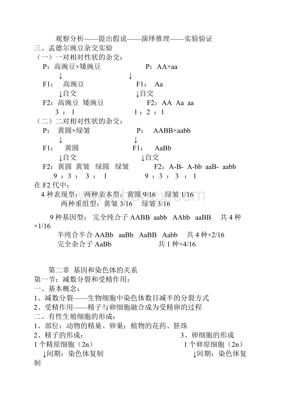 生物高一生物必修二知识点总结.docx_第2页