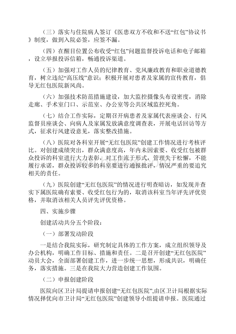 医务人员廉洁从业实施工作方案及总结附承诺书.docx_第2页