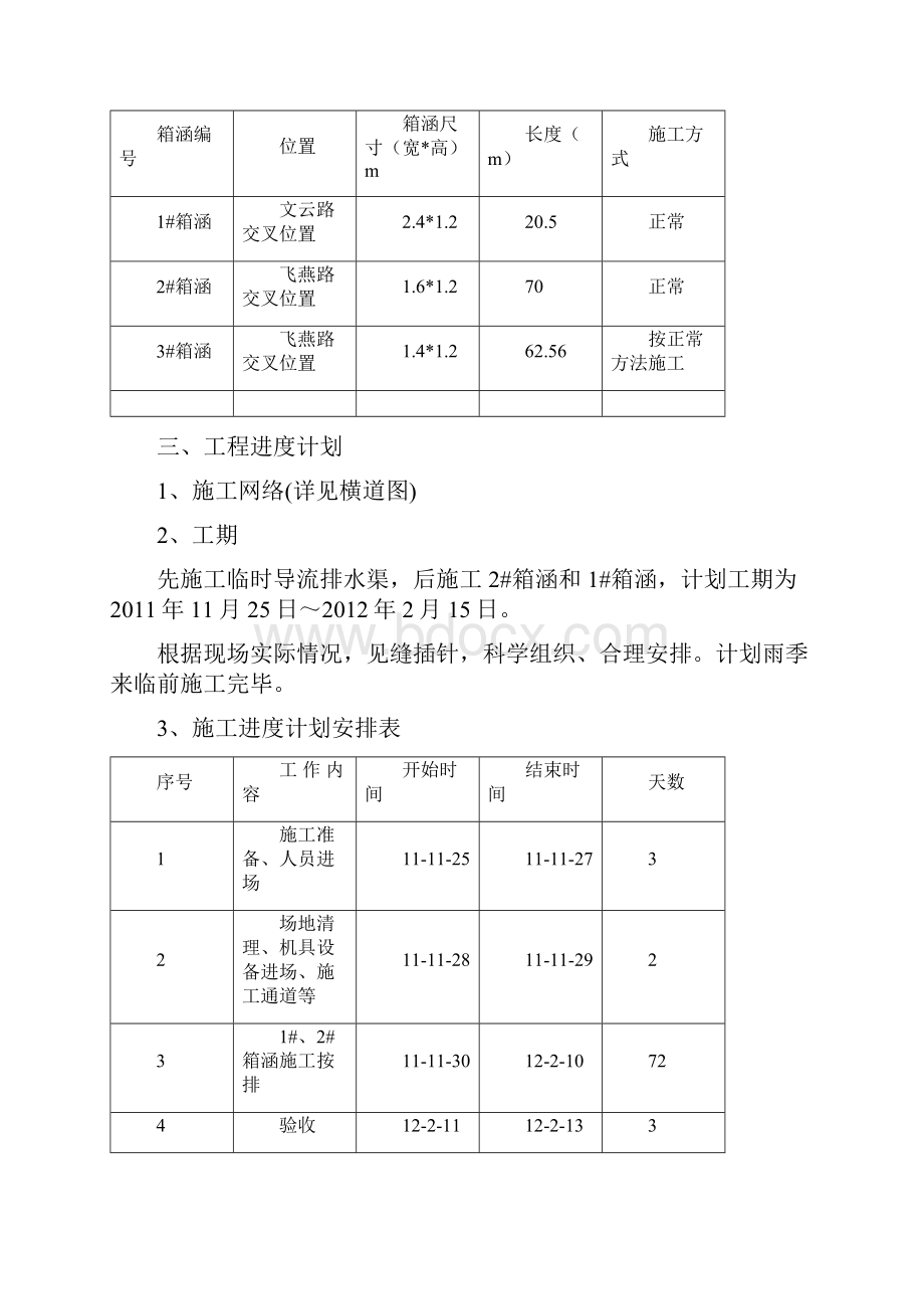 排水箱涵施工组织设计方案.docx_第2页