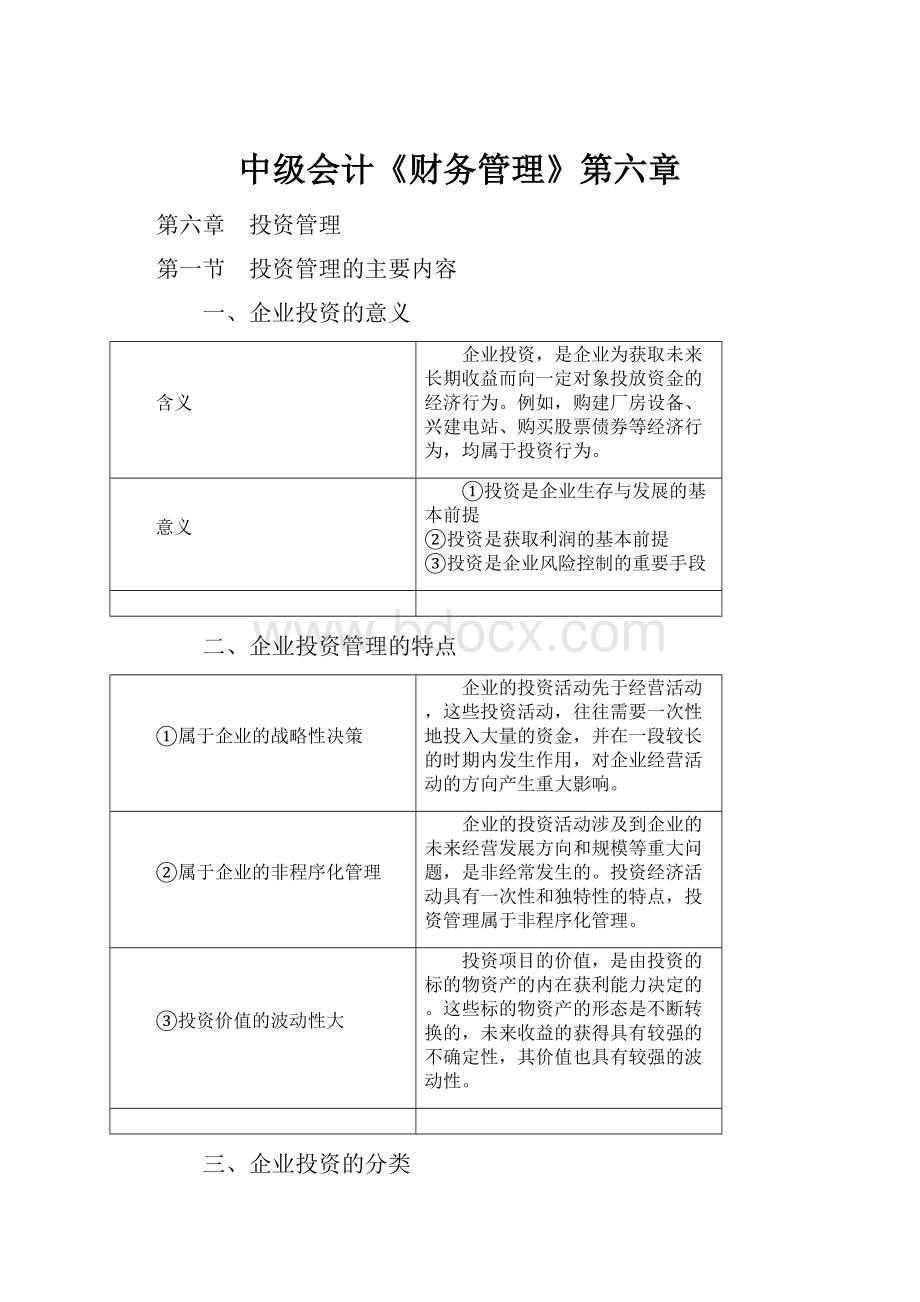 中级会计《财务管理》第六章.docx_第1页