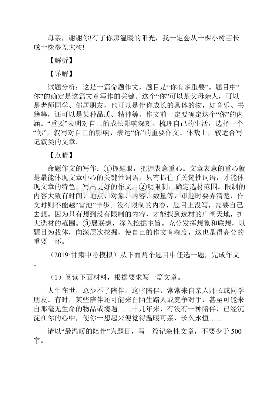 10篇新中考语文模拟满分作文.docx_第2页