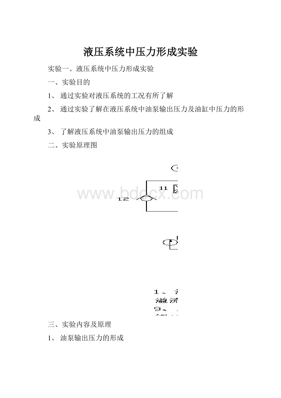 液压系统中压力形成实验.docx