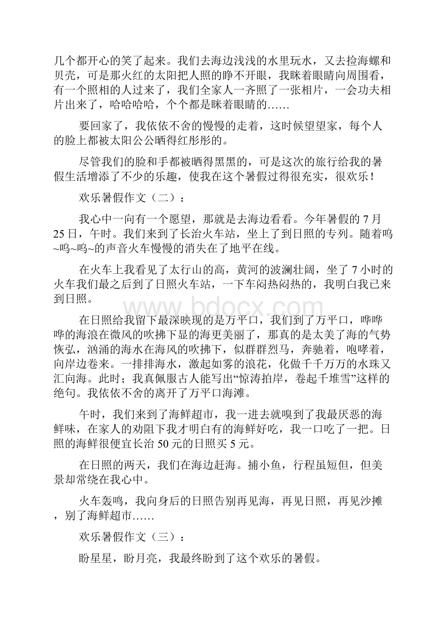 快乐暑假作文.docx_第2页