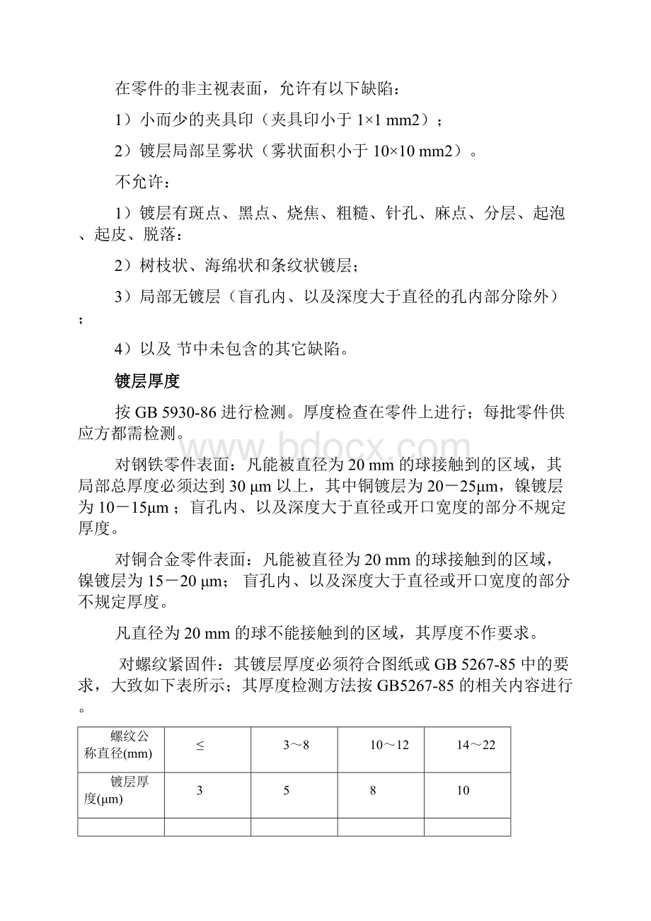 钣金表面处理通用检验标准.docx_第3页