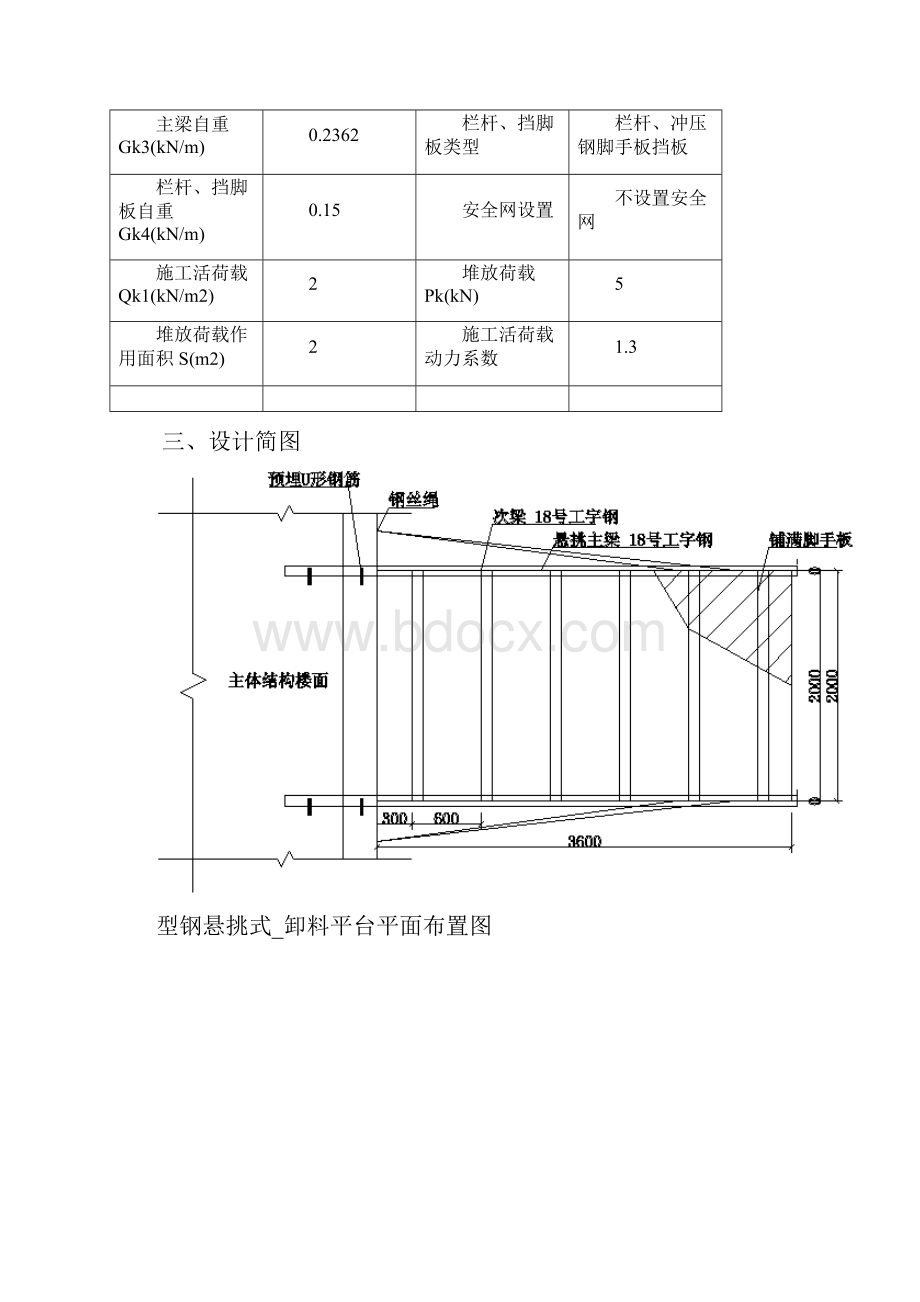 型钢悬挑卸料平台计算书.docx_第2页