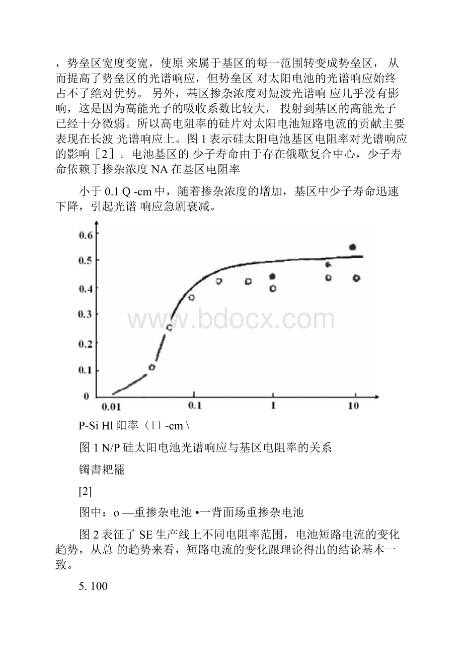 工业化生产硅太阳电池电阻率对电学性能的影响分析.docx_第3页