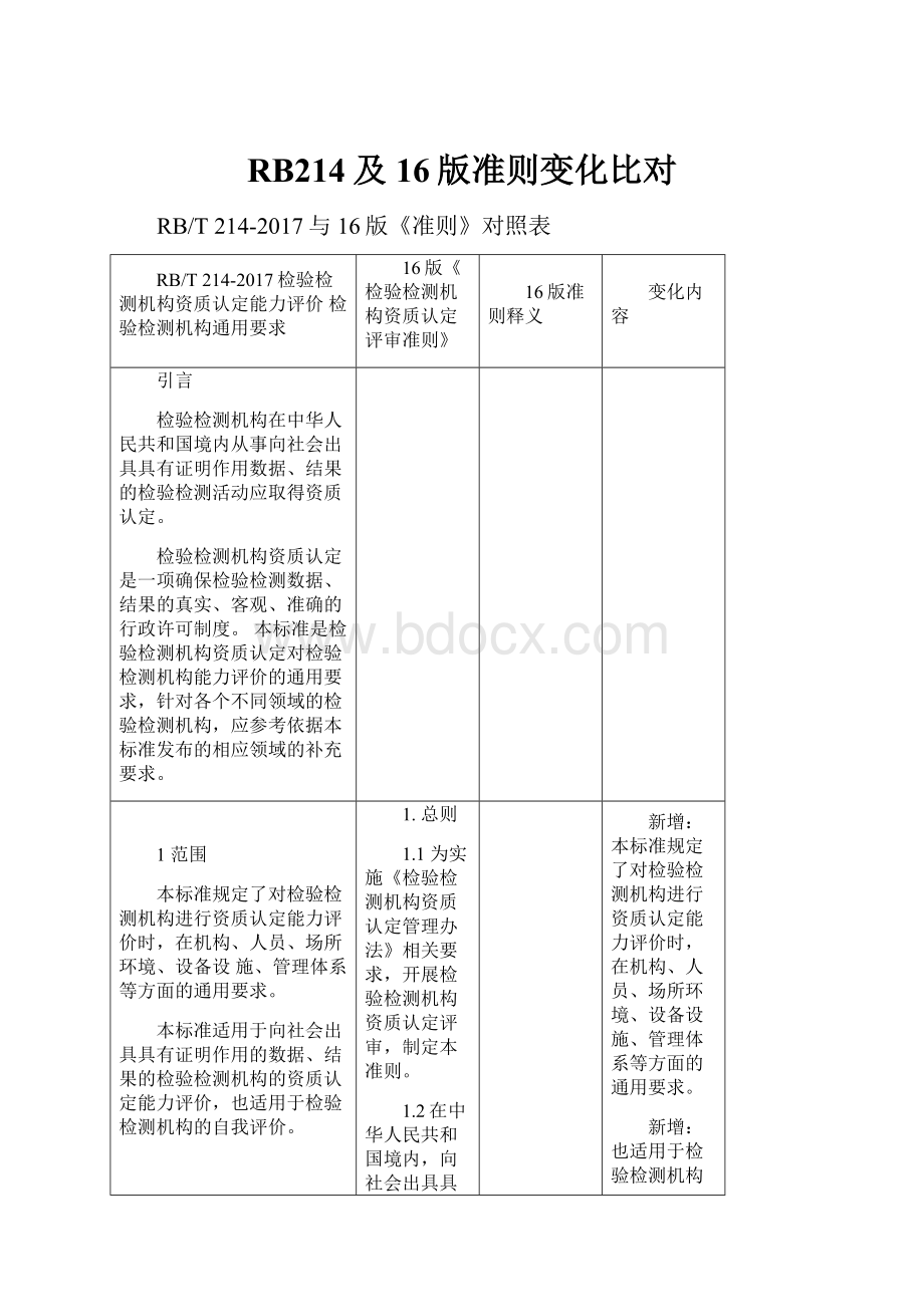 RB214及16版准则变化比对.docx