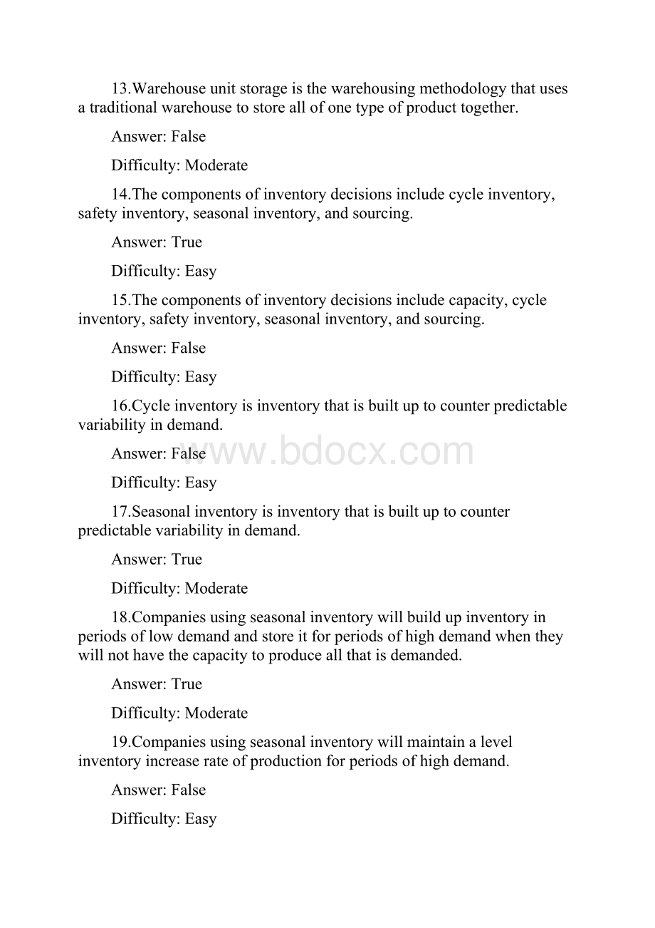 供应链管理第三版unit3习题与答案.docx_第3页