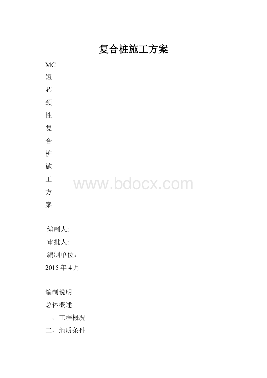 复合桩施工方案.docx