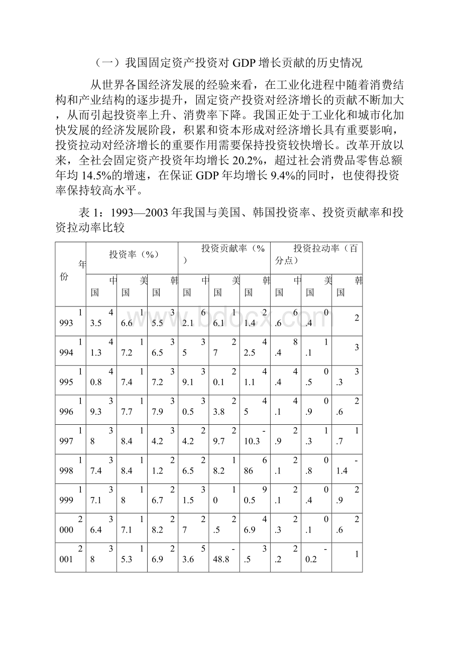 投资与GDP增长关系的分析及政策建议.docx_第3页