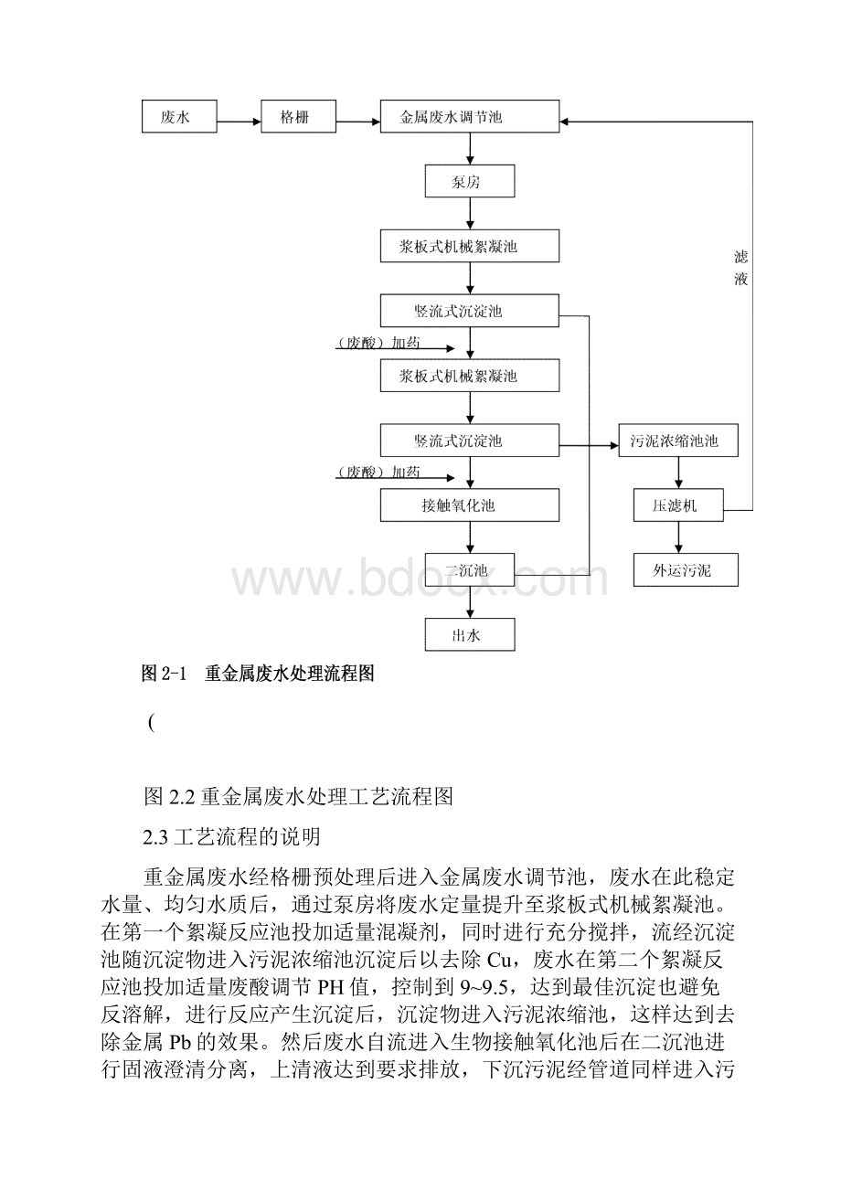 处理含重金属的污水的工艺流程设计.docx_第3页