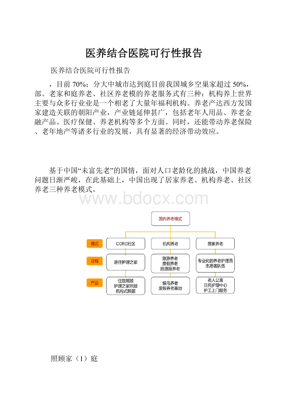 医养结合医院可行性报告.docx