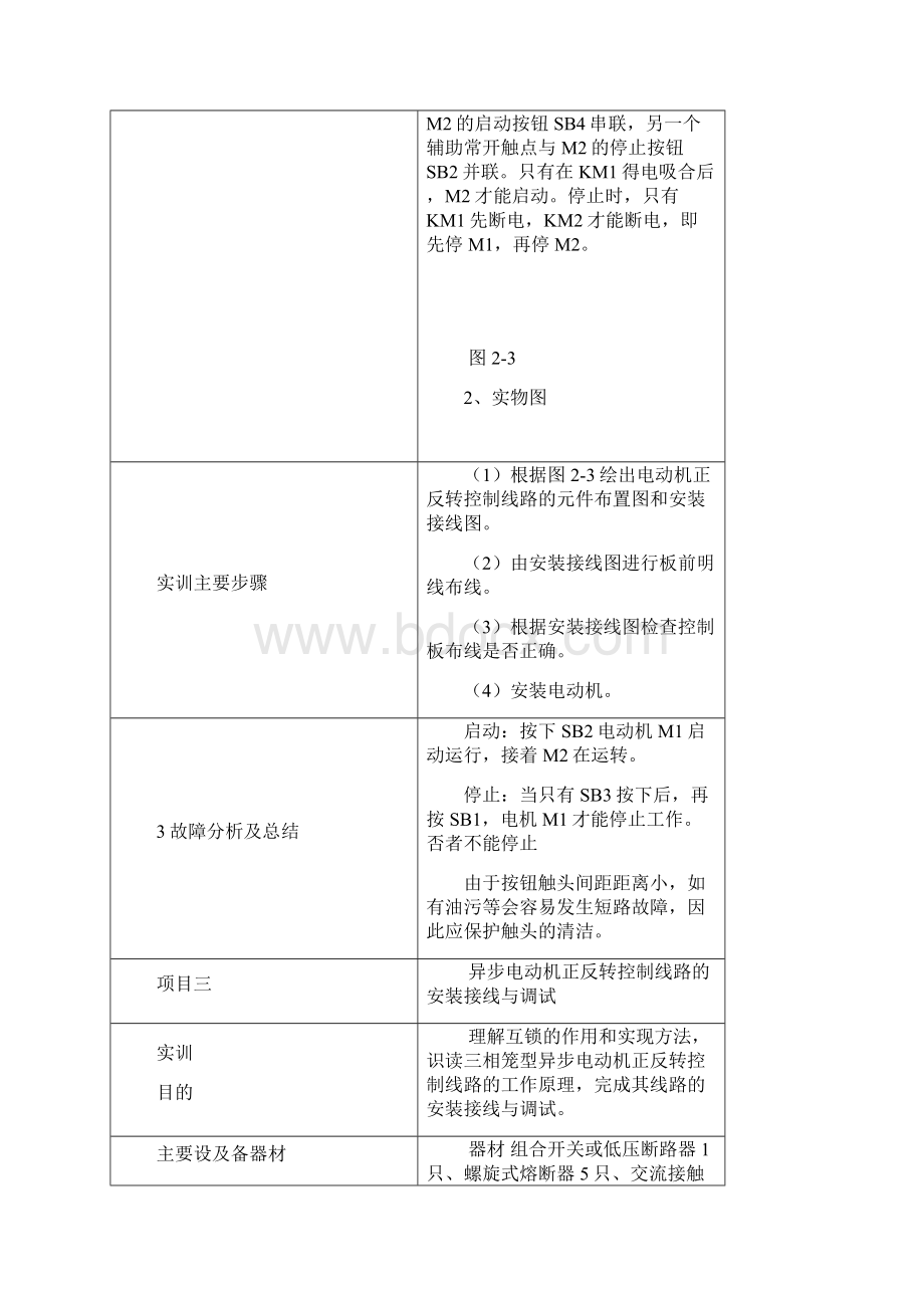 电气控制实训报告.docx_第3页