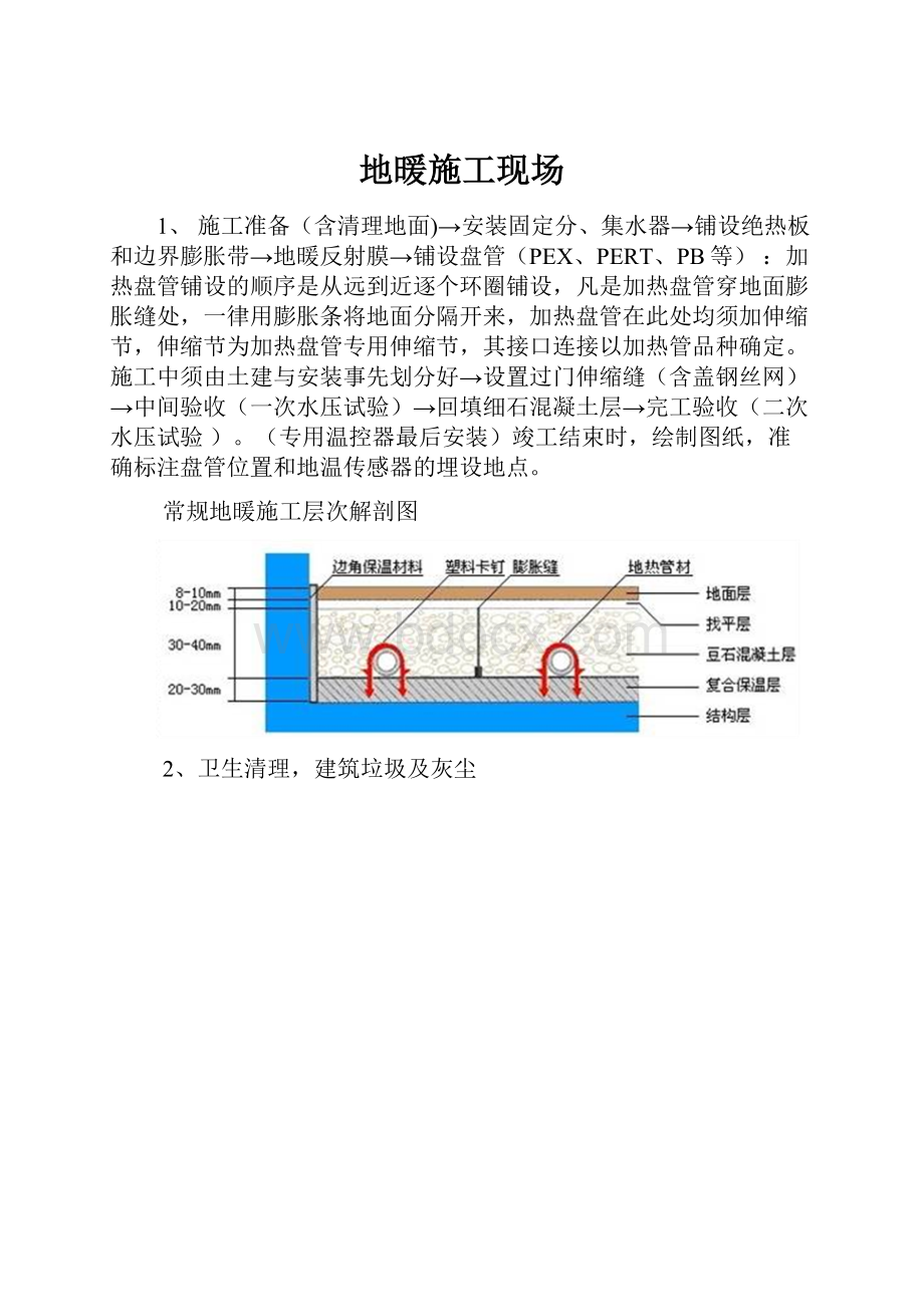 地暖施工现场.docx