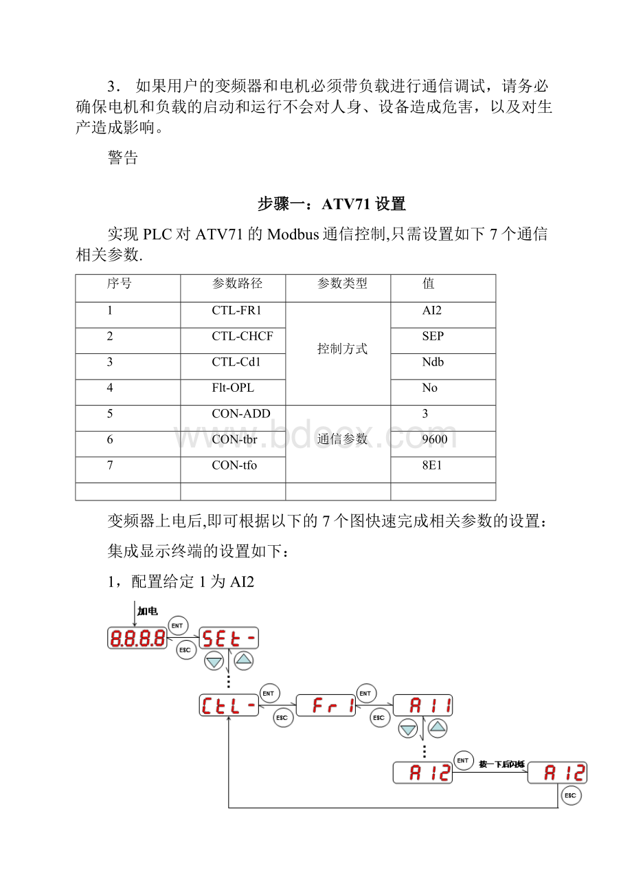 Concept Quantum与ATV71的Modbus串行通信Modbus通信控制启停模拟word资料10页.docx_第3页