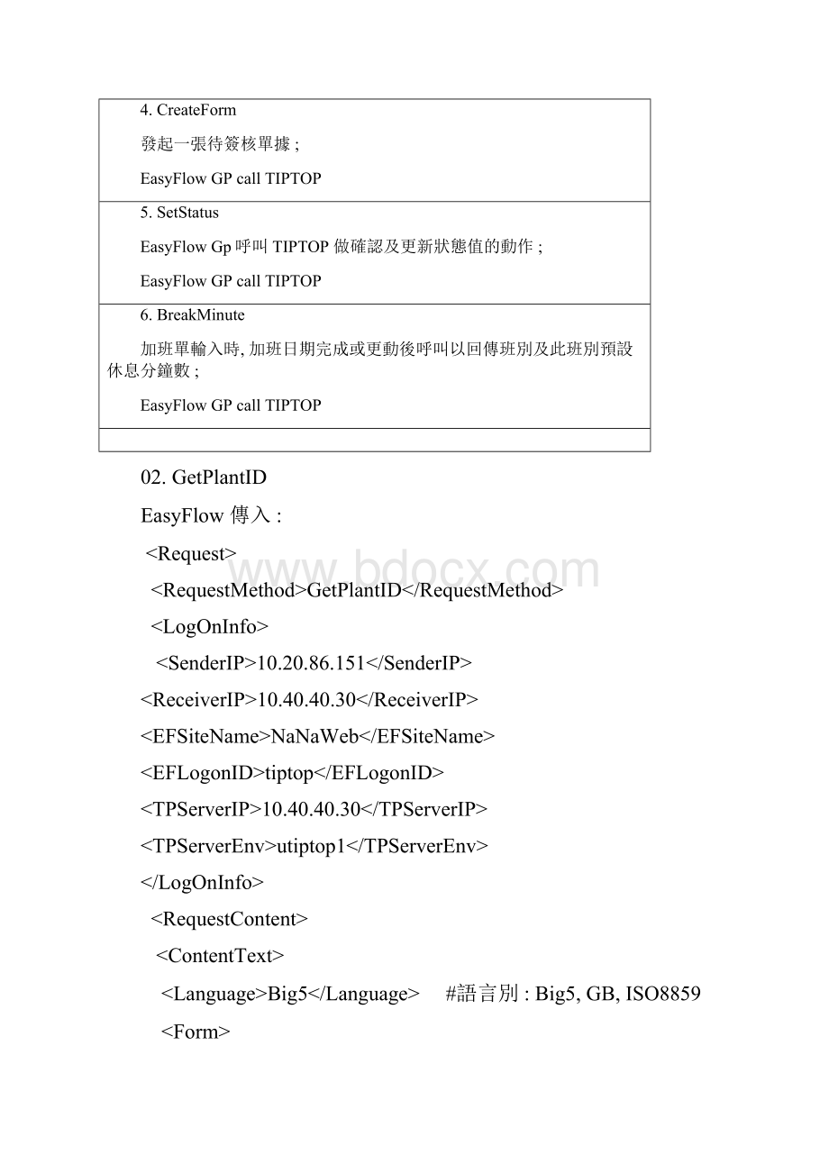 EasyFlow GP TIPTOP差勤模组 XML 参数说明.docx_第3页