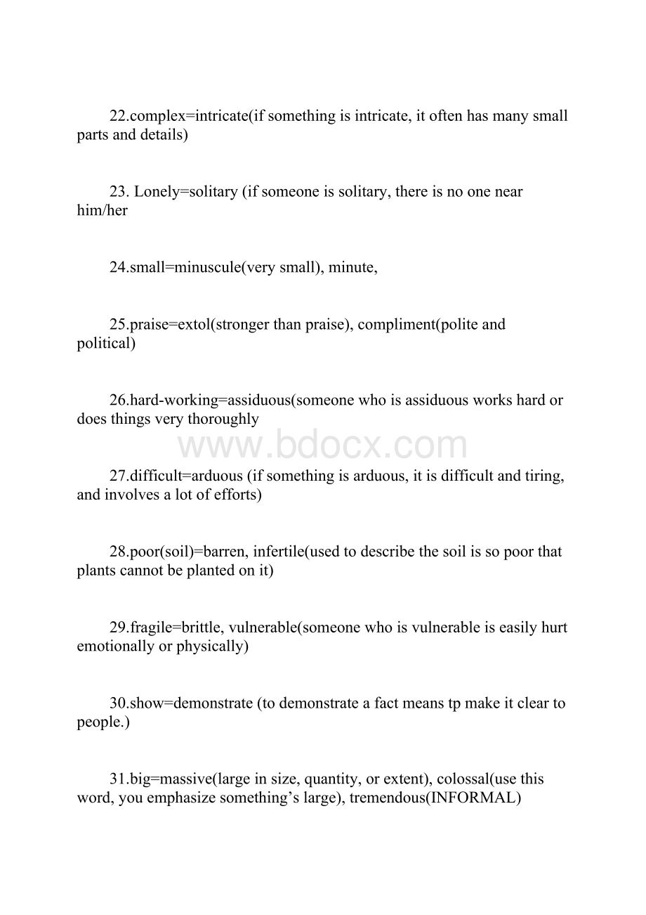 100个同义词替换精髓词汇汇总.docx_第3页