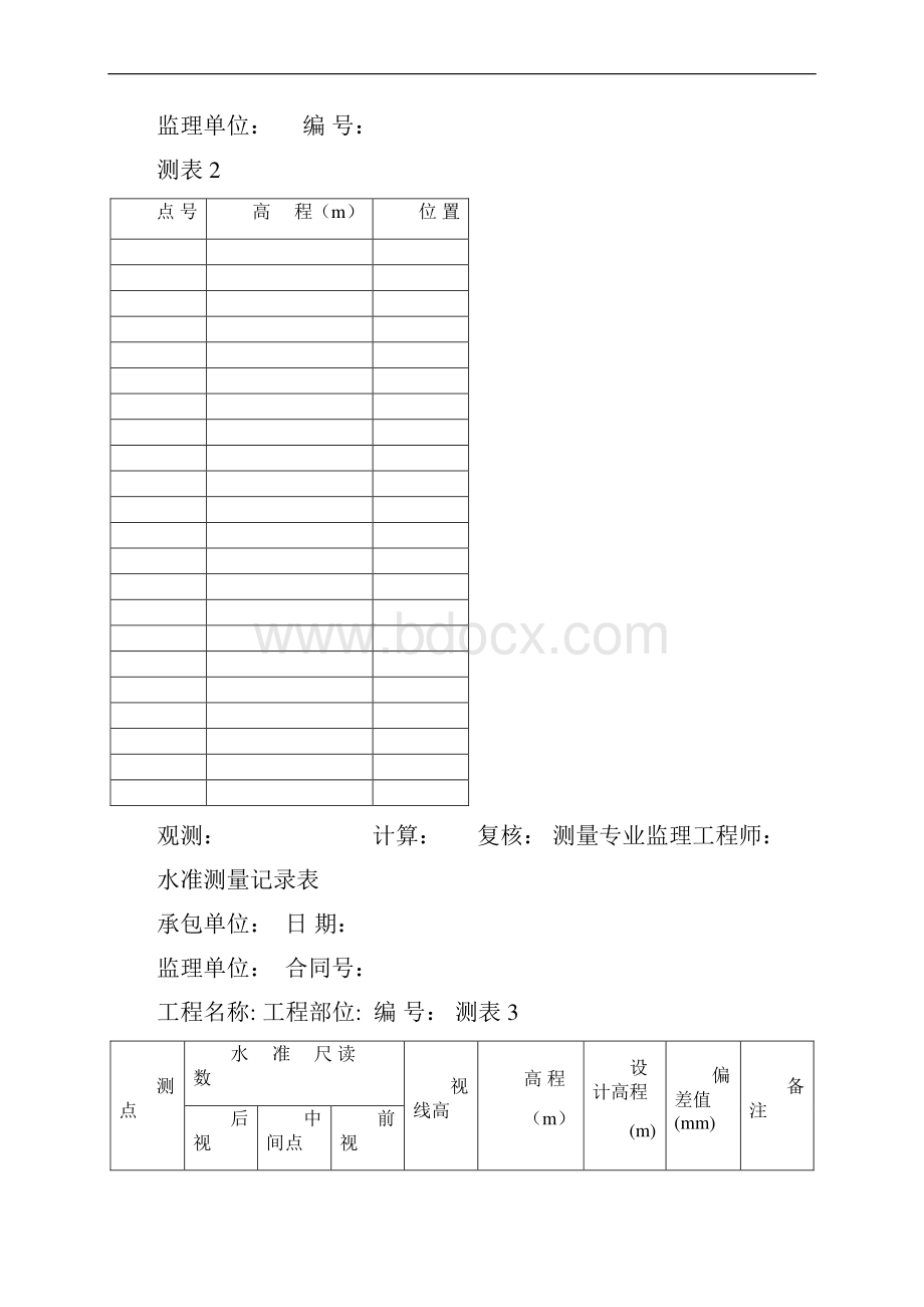 水准测量记录表.docx_第2页