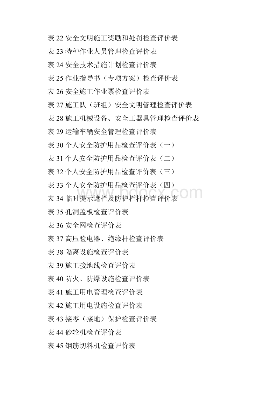 基建工程安全文明施工检查评价标准表式word版.docx_第2页