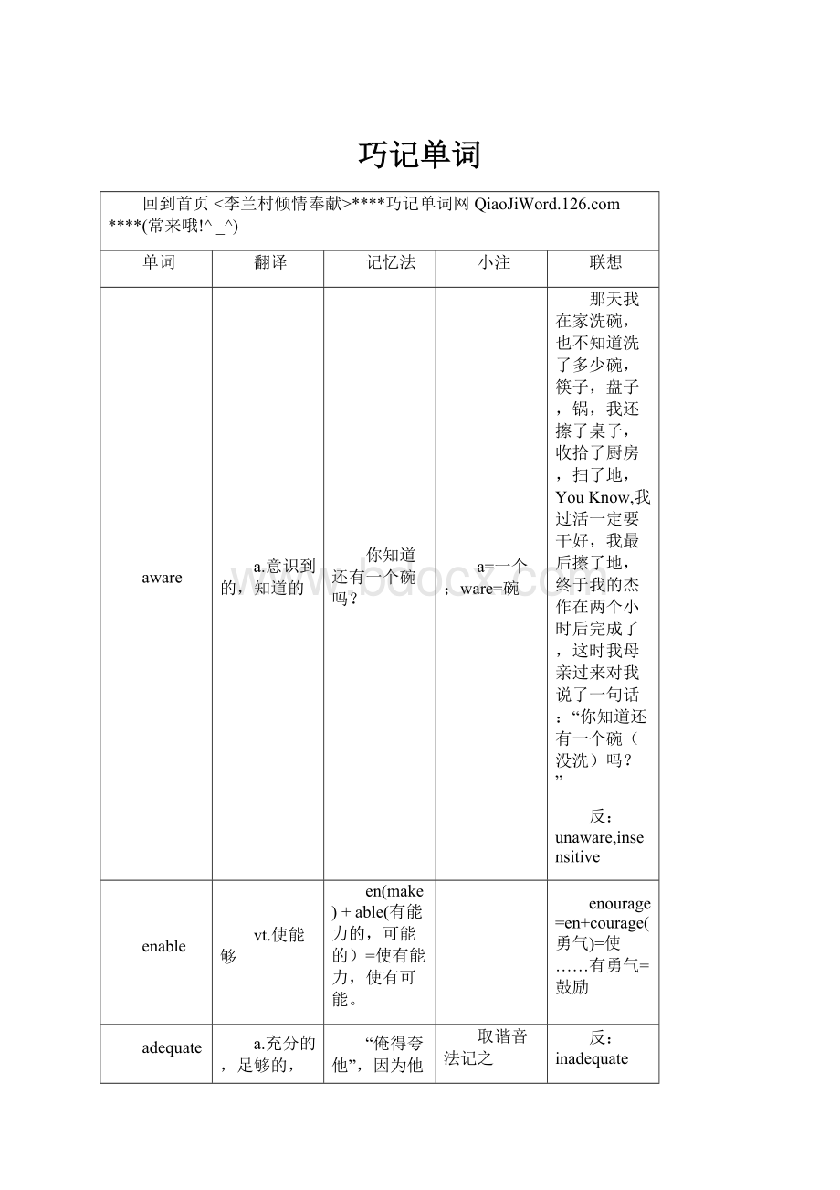 巧记单词.docx_第1页