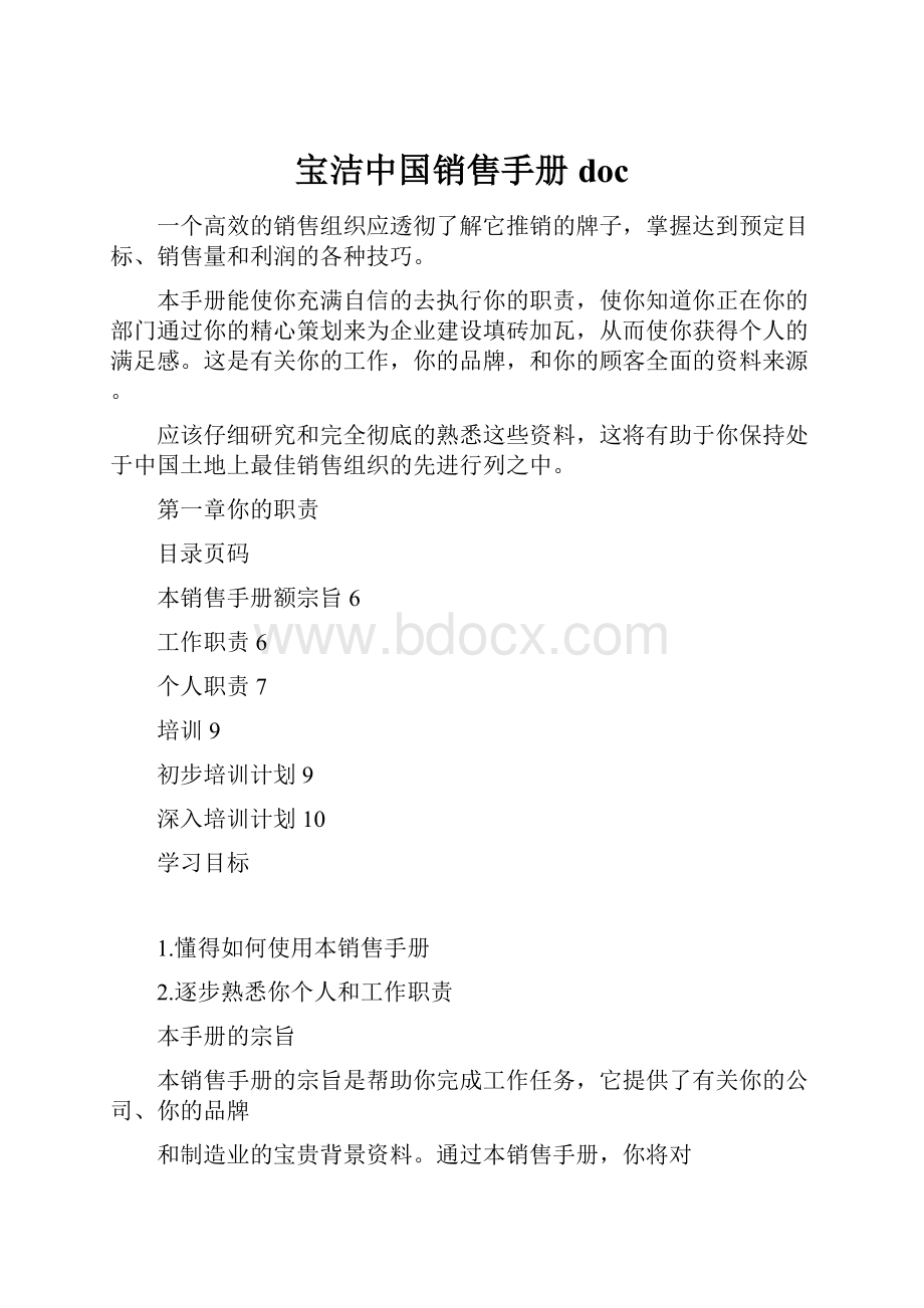 宝洁中国销售手册doc.docx