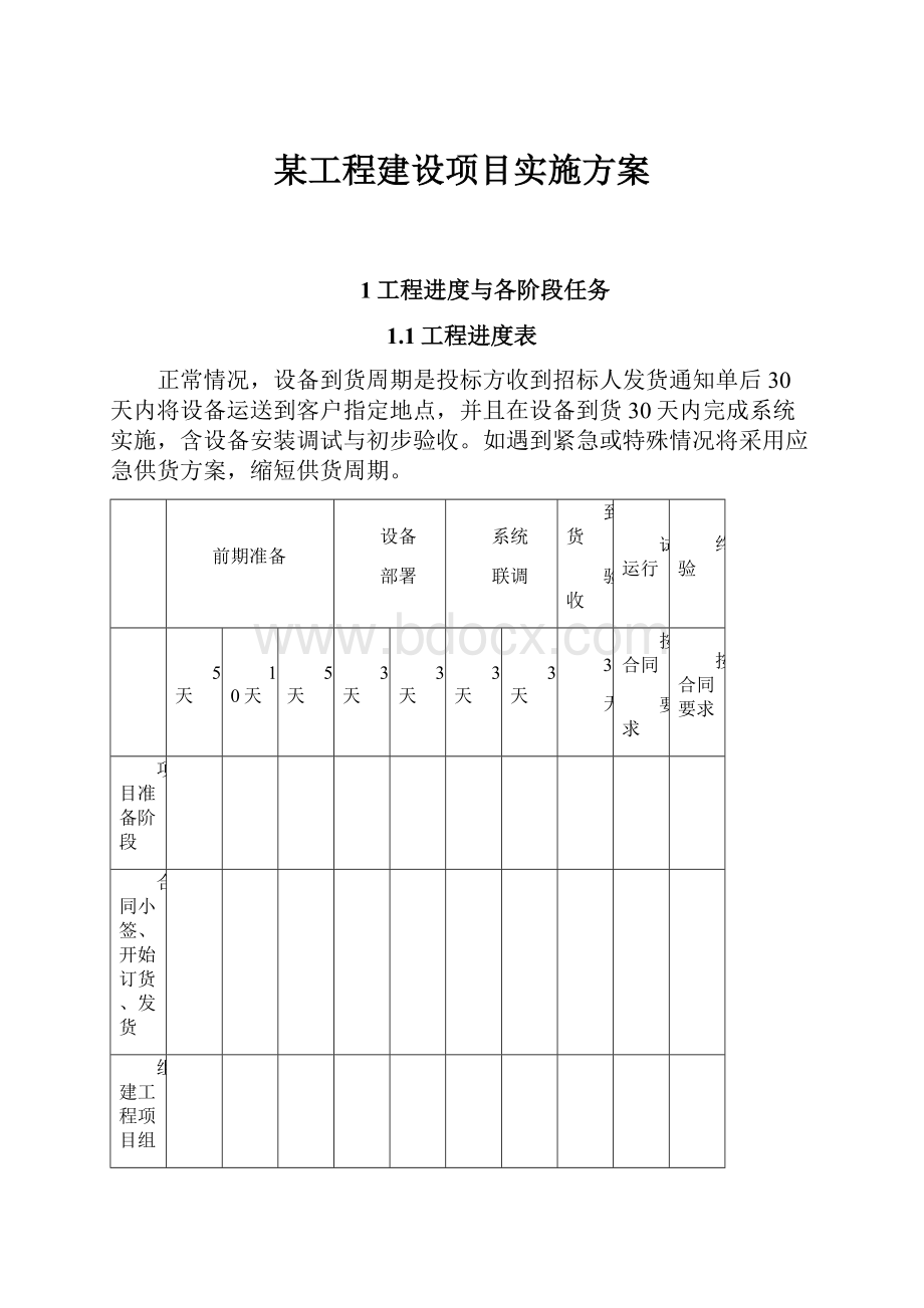 某工程建设项目实施方案.docx_第1页