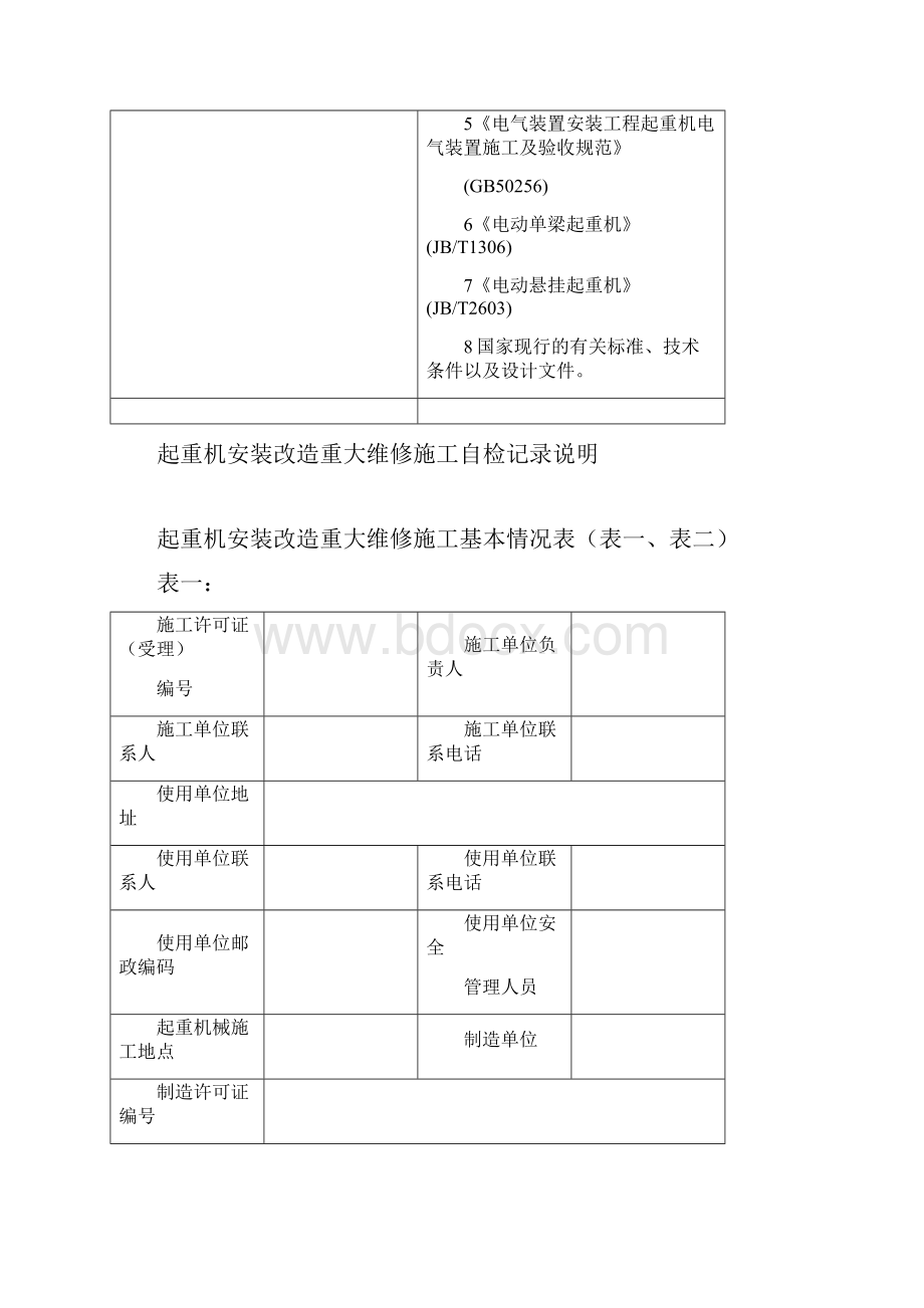 电动单梁起重机自检记录纵向版.docx_第2页