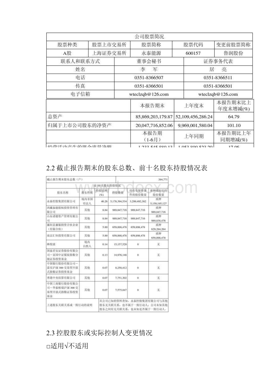 永泰能源半年报摘要.docx_第2页