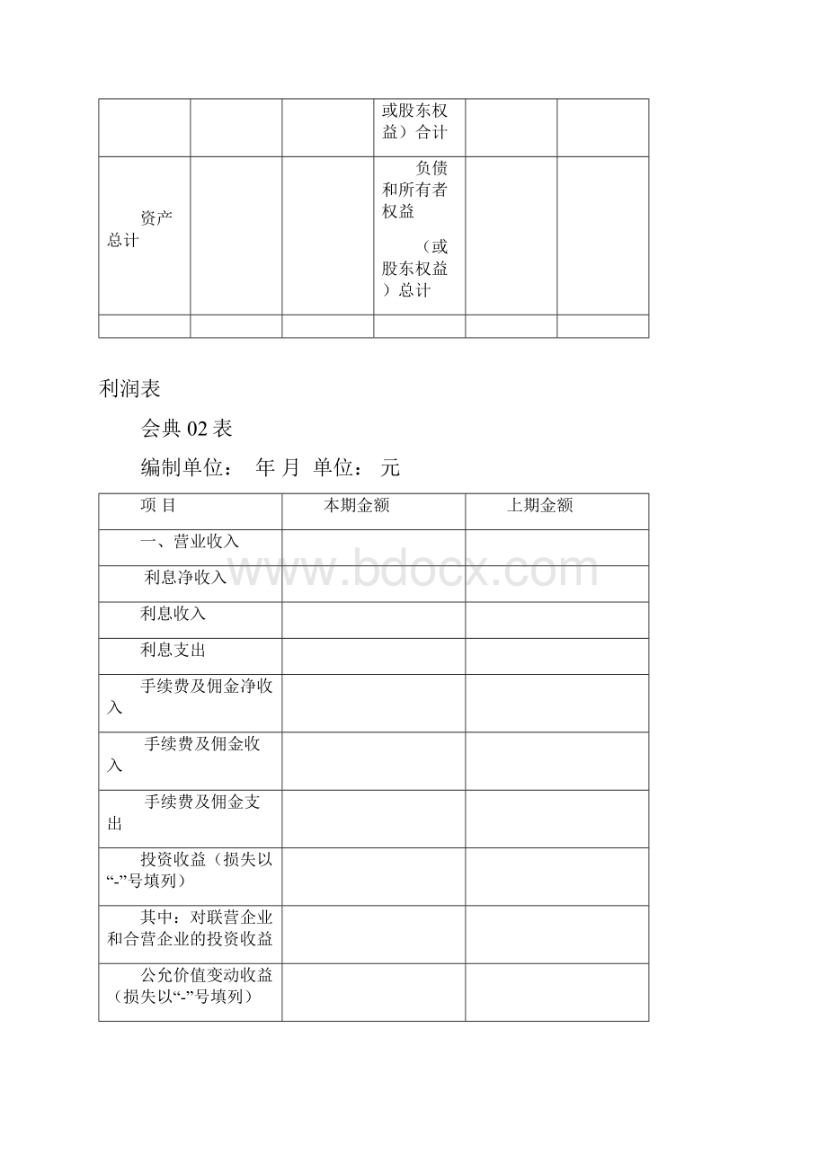 典当企业执行《企业会计准则》的财务报表格式表格模板DOC格式.docx_第3页