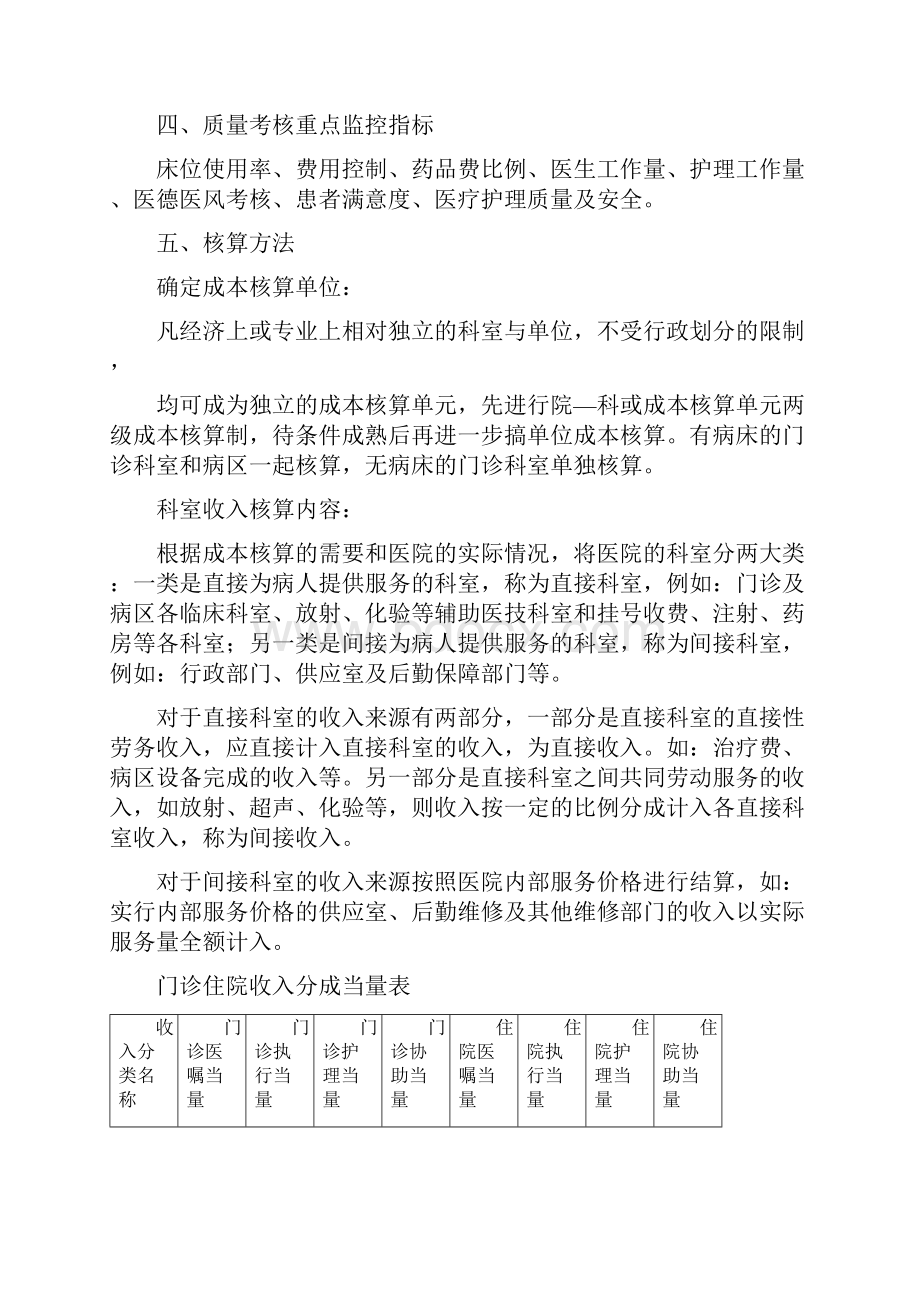 医院绩效管理及成本核算方案.docx_第2页