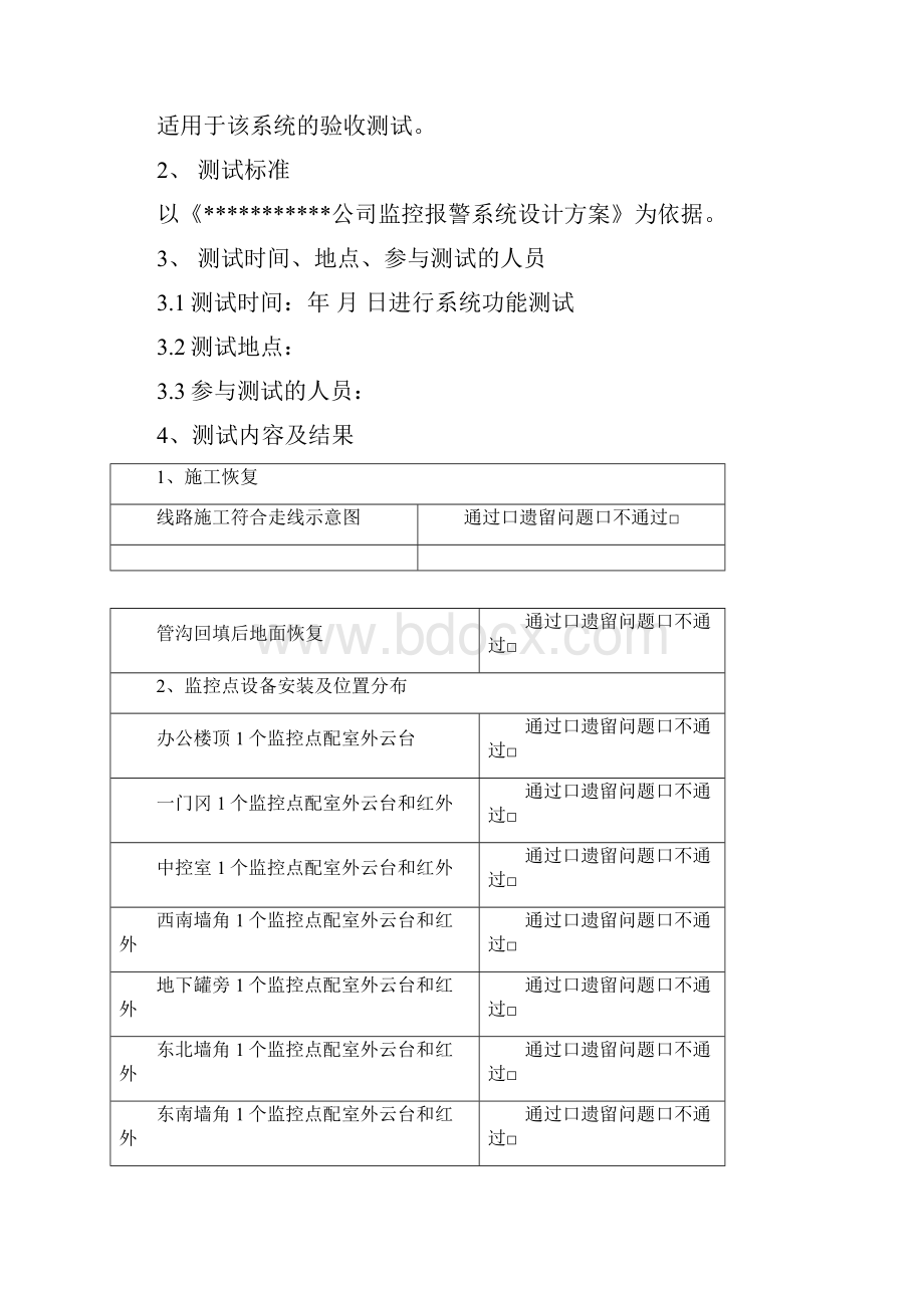 视频监控系统验收测试报告材料.docx_第2页