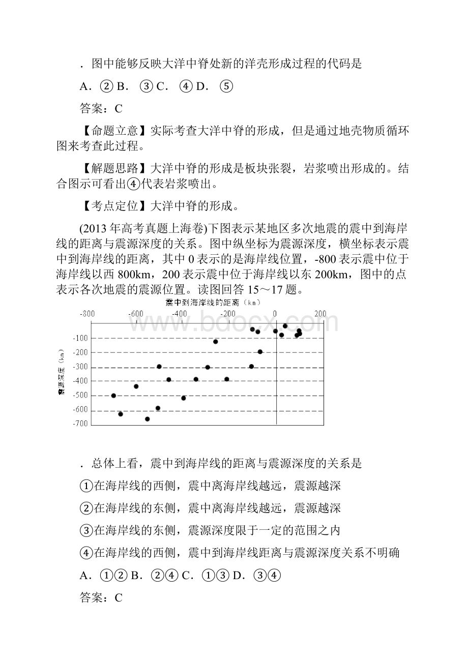 高考地理试题分类汇编28图表分类3示意图.docx_第3页