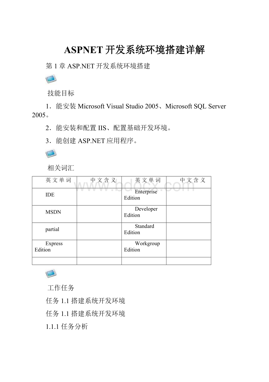 ASPNET开发系统环境搭建详解.docx