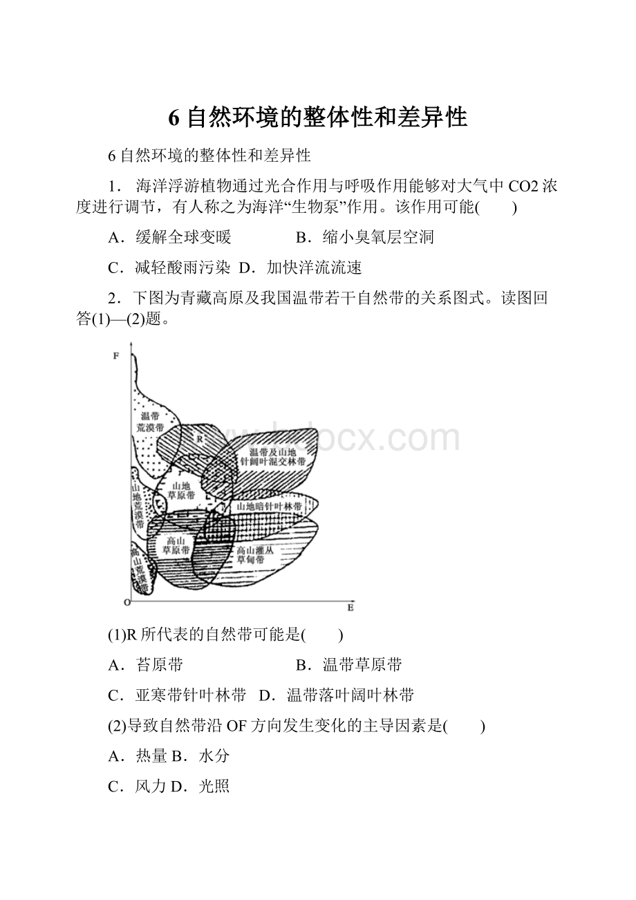 6自然环境的整体性和差异性.docx