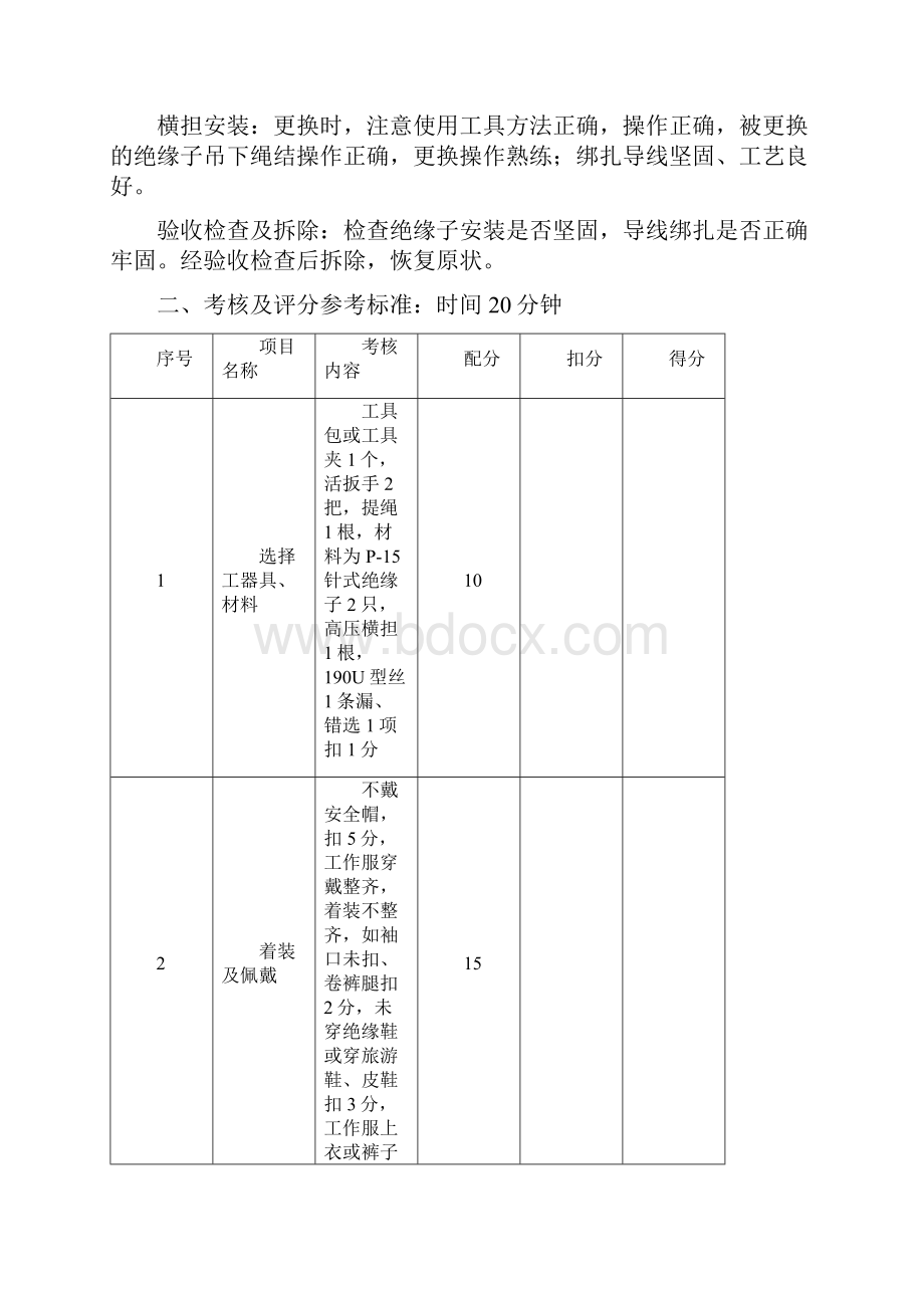 实际操作考试项目及评分标准.docx_第2页