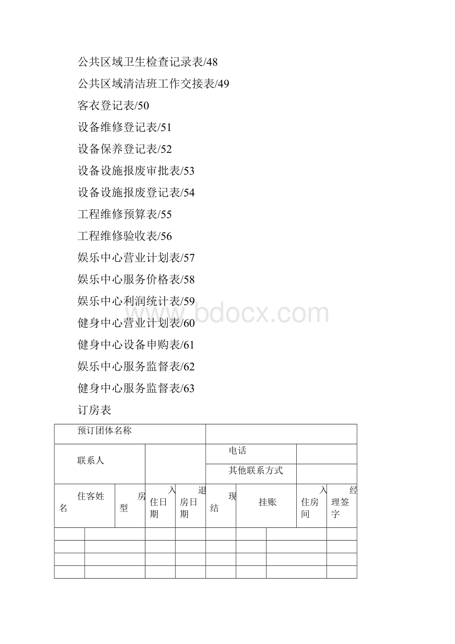 酒店专用表格大全.docx_第3页