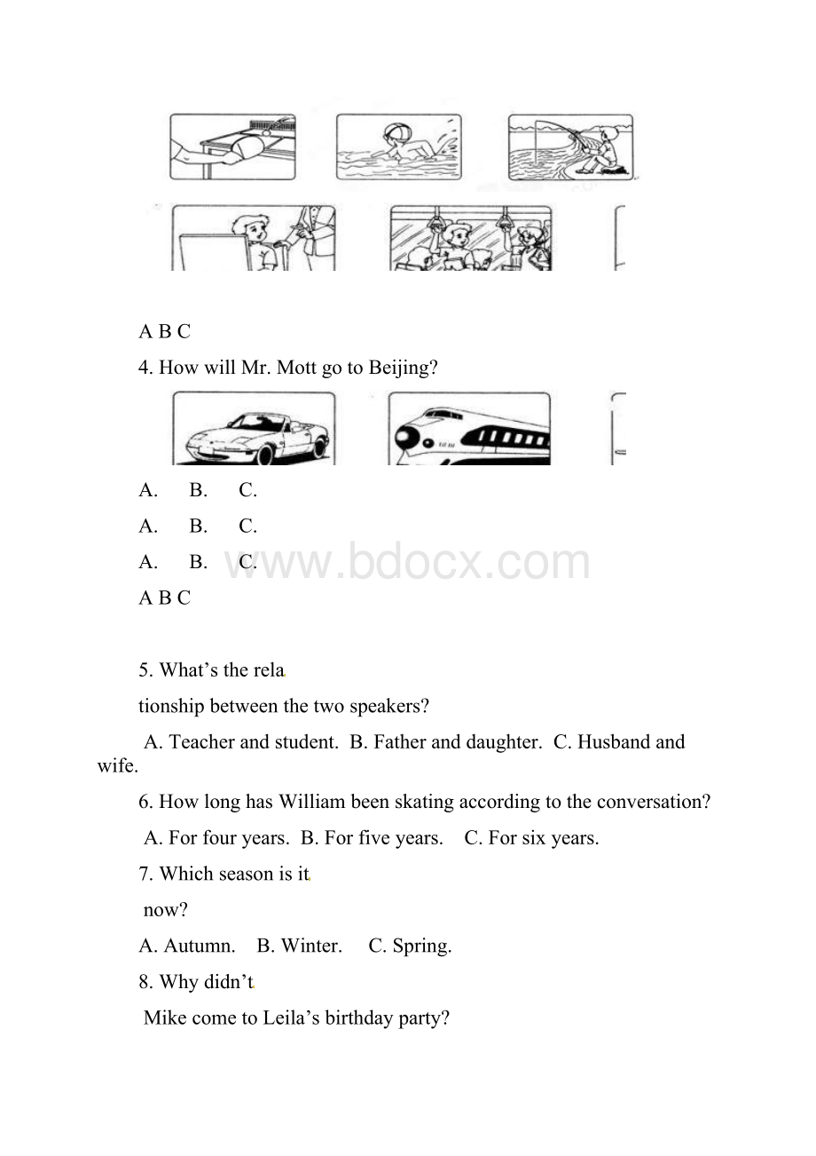 九年级上学期学情监测英语试题.docx_第2页