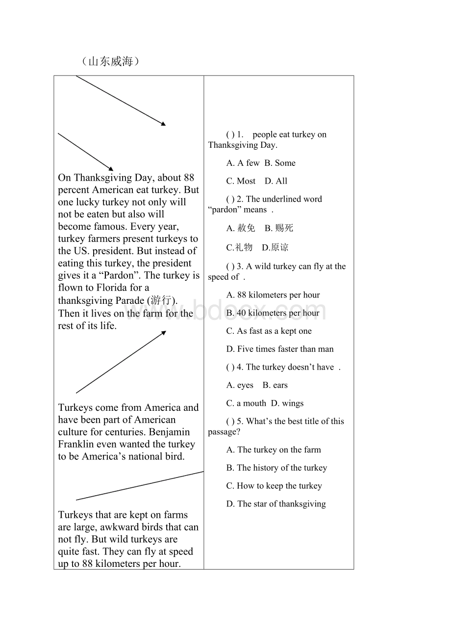 推荐学习中考英语 第三部分 专题3 词义猜测题专题训练 冀教版.docx_第2页