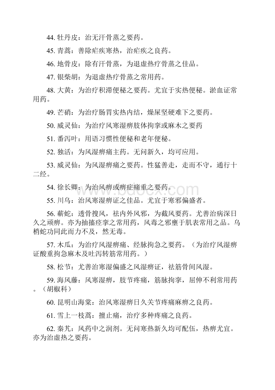 最新常用中药功效及要药总结.docx_第3页