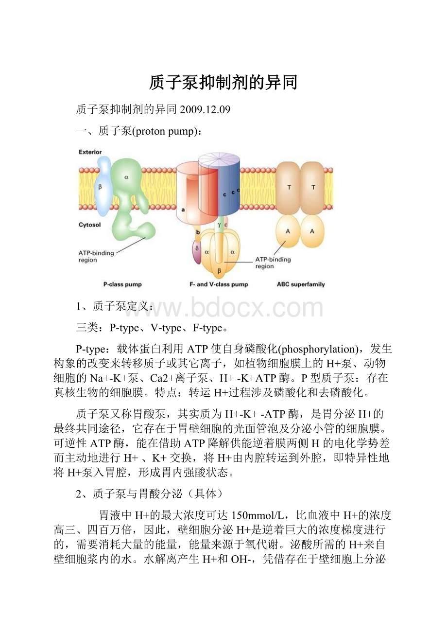 质子泵抑制剂的异同.docx_第1页