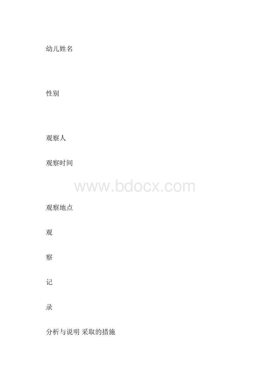 幼儿观察记录表.docx_第3页